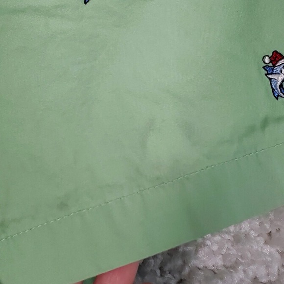 Vineyard Vines Men Shorts 30 Green Chino Cotton Swordfish Embroidered Preppy - Picture 4 of 14